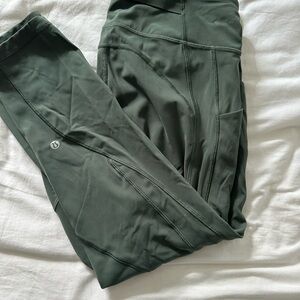 Lululemon All the Right Places High-Rise Drawcord Waist Dark Forest Size 10